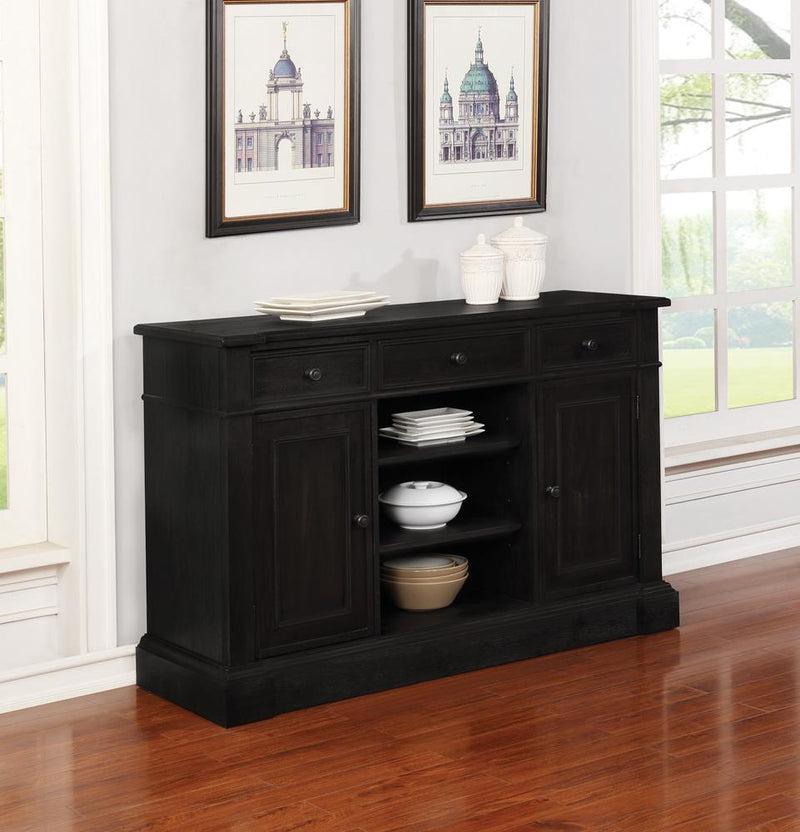 Phelps Traditional Antique Noir Server - Urban Living Furniture (Los Angeles, CA)