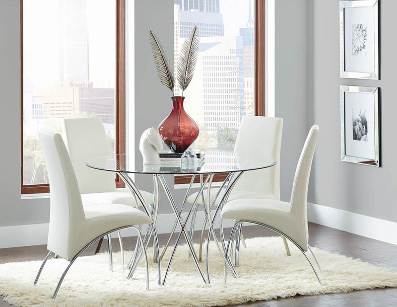 Ophelia Contemporary White Dining Chair - Urban Living Furniture (Los Angeles, CA)