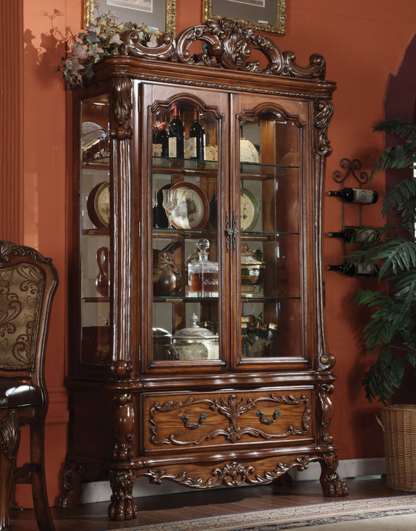 Dresden Cherry Oak Curio Cabinet image