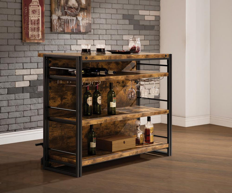 Industrial Antique Nutmeg Bar Unit - Urban Living Furniture (Los Angeles, CA)