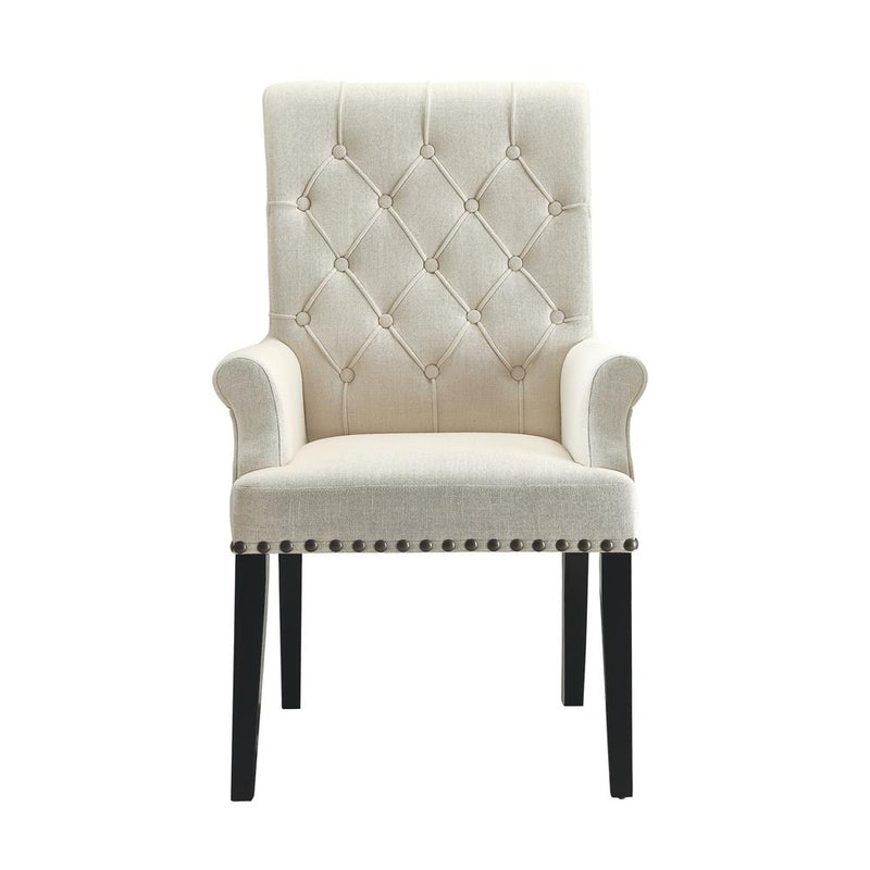 Parkins Cream Upholstered Dining Arm Chair