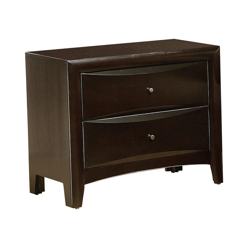 Phoenix Cappuccino Nightstand - Urban Living Furniture (Los Angeles, CA)