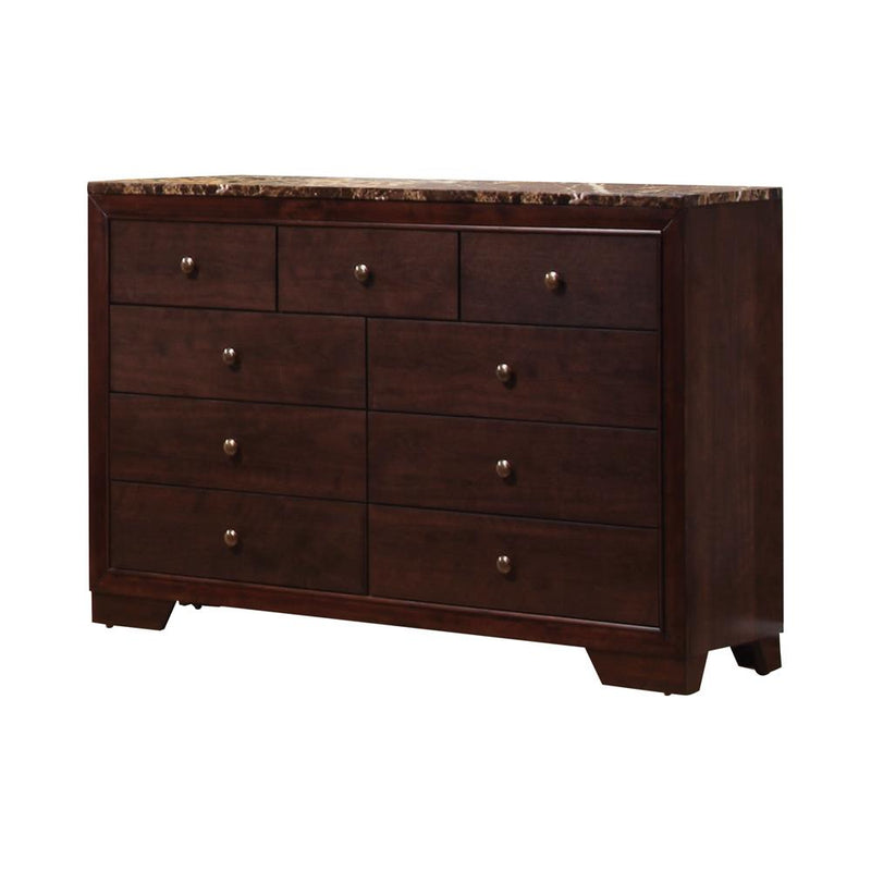 Conner Casual Cappuccino Nine-Drawer Dresser - Urban Living Furniture (Los Angeles, CA)