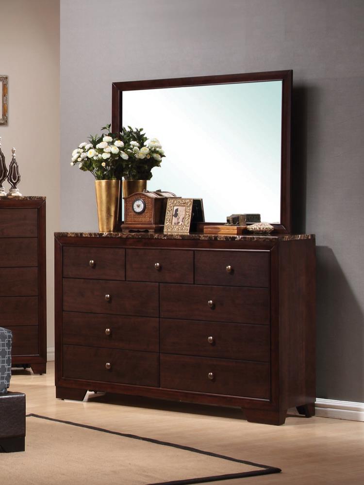 Conner Casual Cappuccino Nine-Drawer Dresser - Urban Living Furniture (Los Angeles, CA)