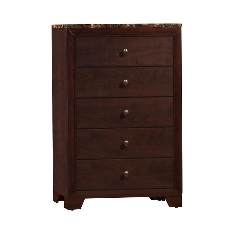 Conner Casual Cappuccino Five-Drawer Chest - Urban Living Furniture (Los Angeles, CA)