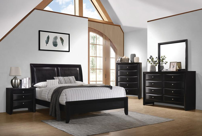 Briana Black transitional California King Bed - Urban Living Furniture (Los Angeles, CA)