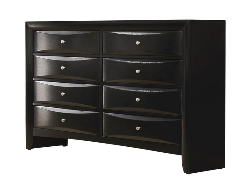 Briana Black Eight-Drawer Dresser - Urban Living Furniture (Los Angeles, CA)