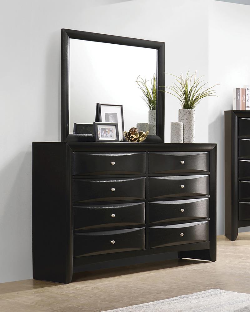 Briana Black Eight-Drawer Dresser - Urban Living Furniture (Los Angeles, CA)