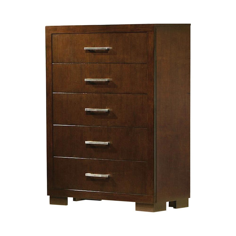 Jessica Cappuccino Five-Drawer Chest - Urban Living Furniture (Los Angeles, CA)