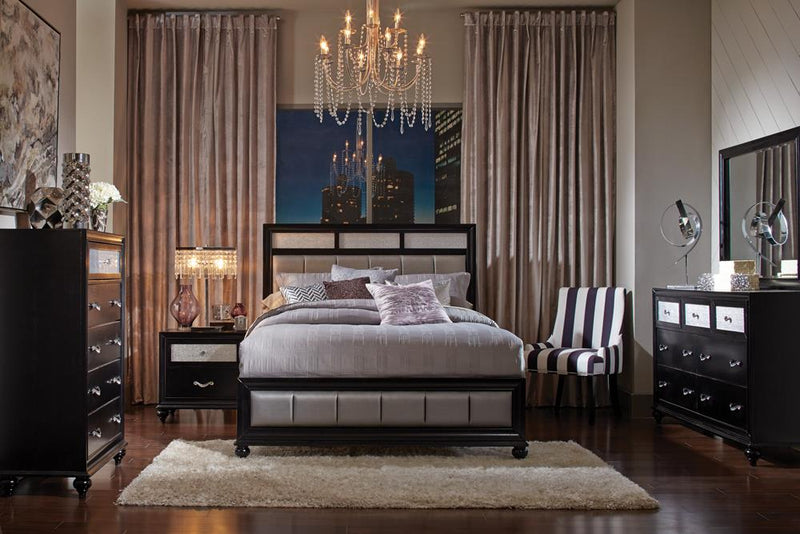 Barzini Transitional Eastern King Bed - Urban Living Furniture (Los Angeles, CA)