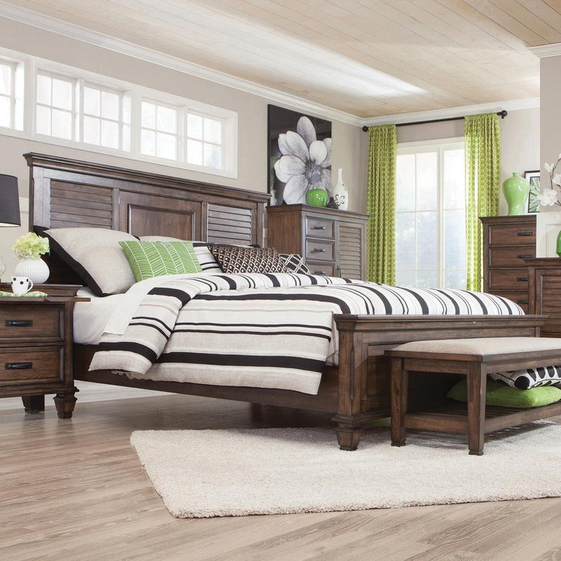 Franco Burnished Oak King Bed image