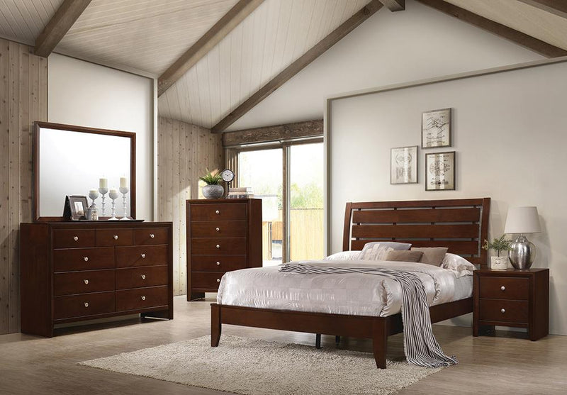 Serenity Rich Merlot Queen Four-Piece Bedroom Set - Urban Living Furniture (Los Angeles, CA)