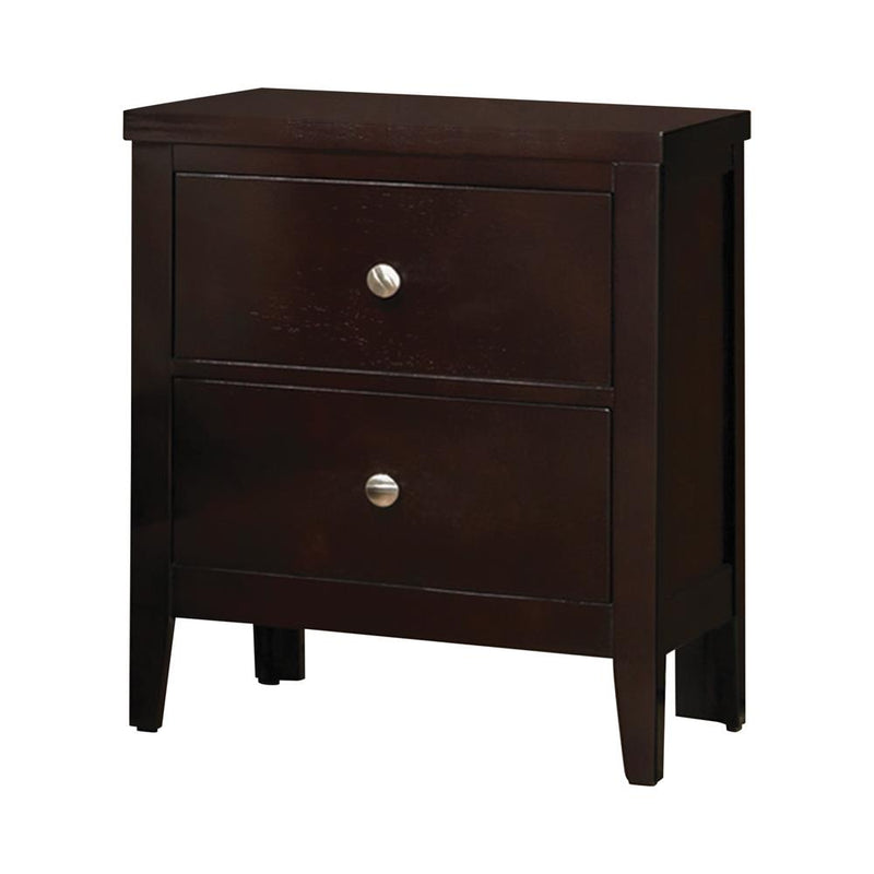 Carlton Cappuccino Two-Drawer Nightstand - Urban Living Furniture (Los Angeles, CA)