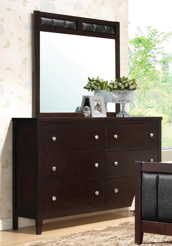 Carlton Cappuccino Six-Drawer Dresser - Urban Living Furniture (Los Angeles, CA)