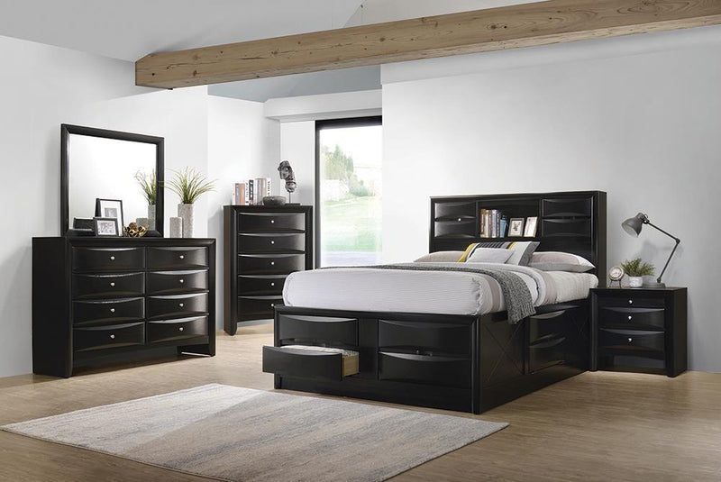 Briana Transitional Black Eastern King Four-Piece Bedroom Set - Urban Living Furniture (Los Angeles, CA)