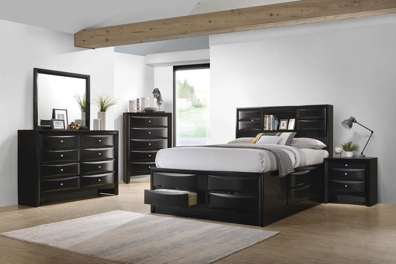 Briana Transitional Black Eastern King Bed - Urban Living Furniture (Los Angeles, CA)