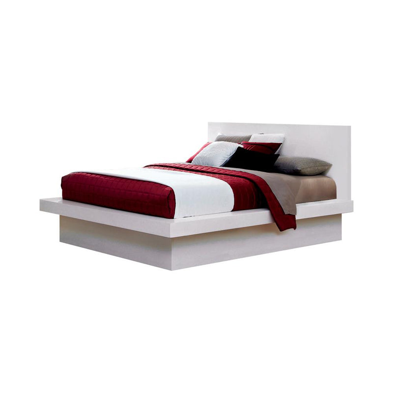 Jessica Contemporary White Eastern Kind Bed - Urban Living Furniture (Los Angeles, CA)