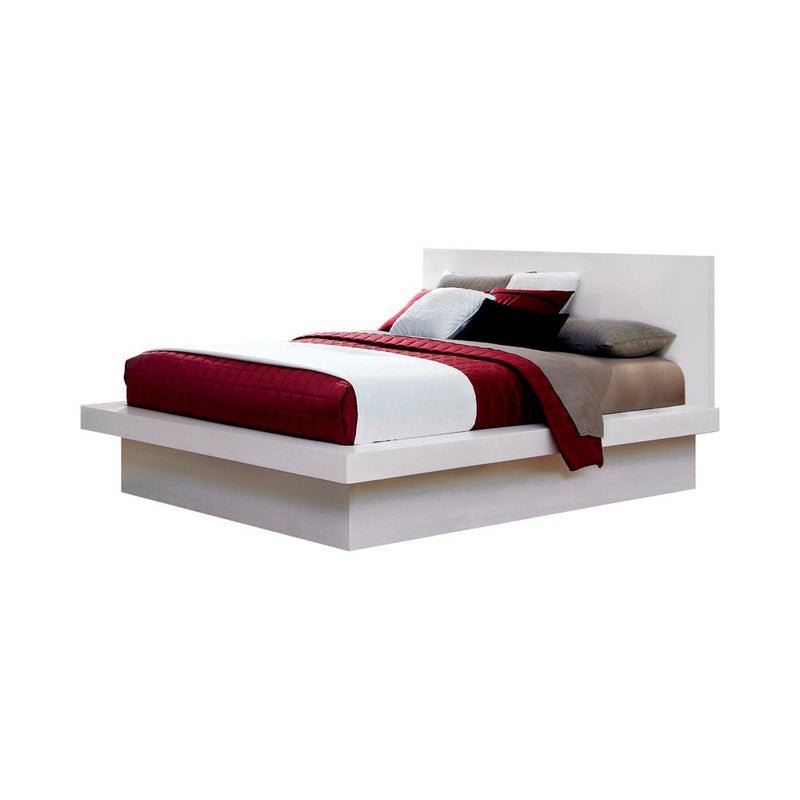 Jessica Contemporary White Queen Bed - Urban Living Furniture (Los Angeles, CA)