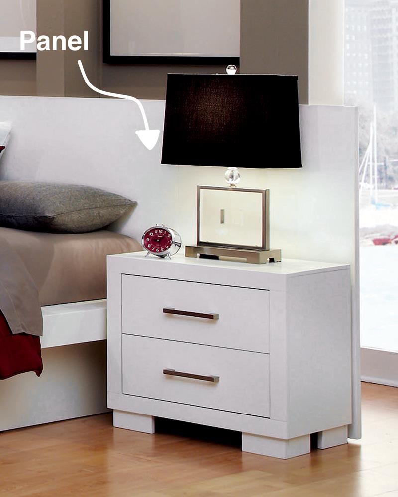 Jessica Contemporary White Nightstand - Urban Living Furniture (Los Angeles, CA)