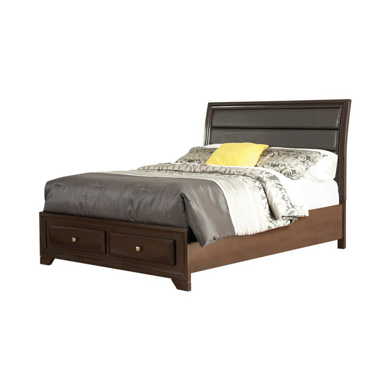 Jaxson Transitional Cappuccino Eastern King Bed - Urban Living Furniture (Los Angeles, CA)