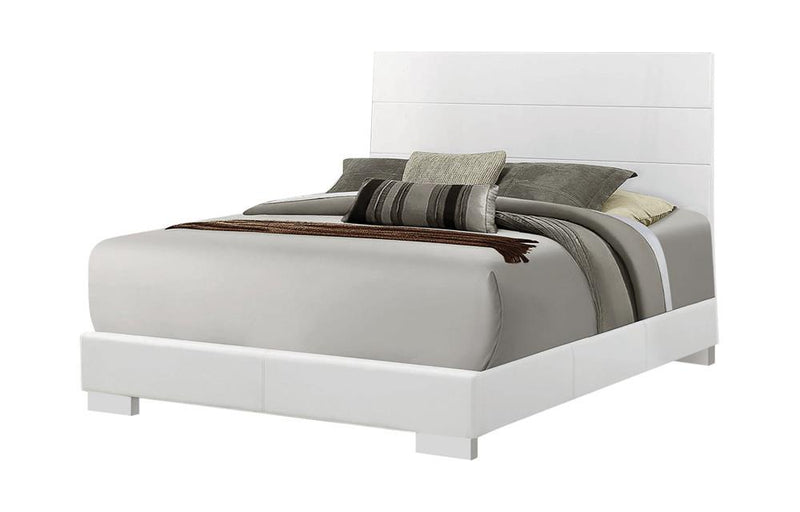 Felicity Contemporary White California King Bed - Urban Living Furniture (Los Angeles, CA)