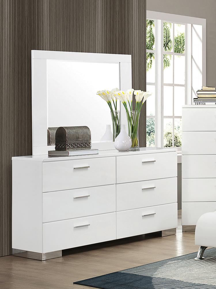 Felicity Contemporary Six-Drawer Dresser - Urban Living Furniture (Los Angeles, CA)