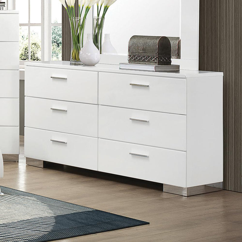 Felicity Contemporary Six-Drawer Dresser image