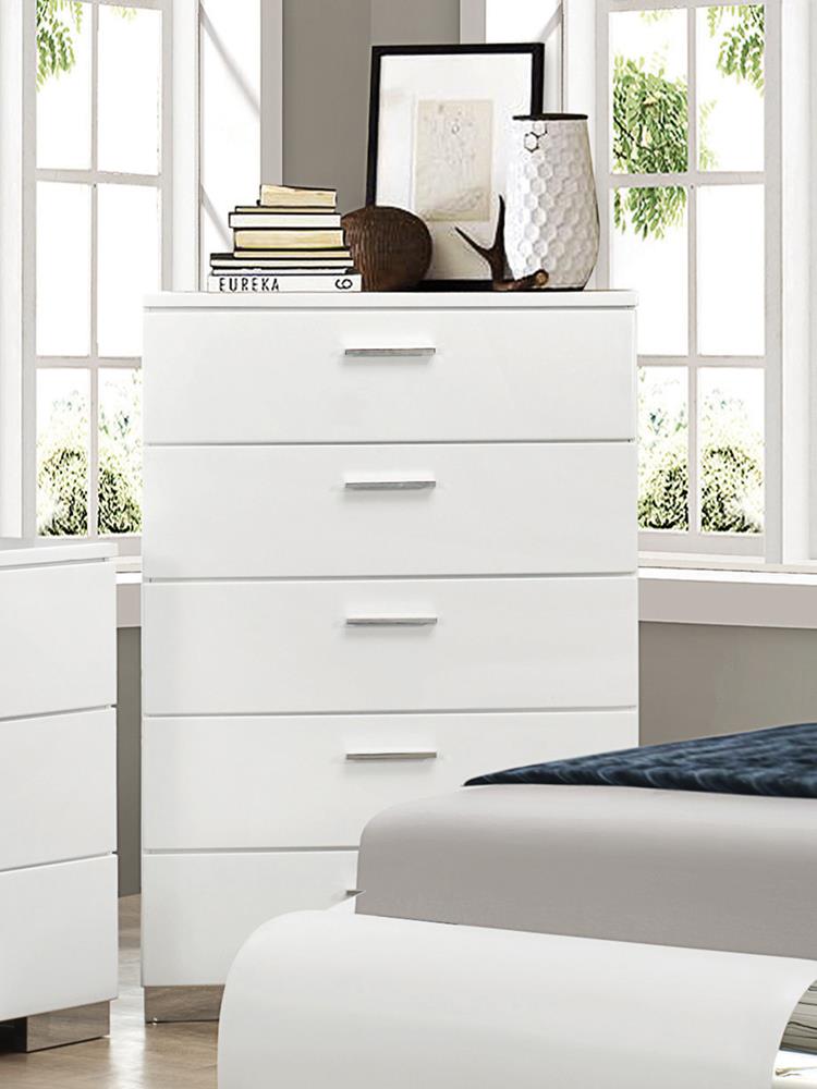 Felicity Contemporary Five-Drawer Chest - Urban Living Furniture (Los Angeles, CA)