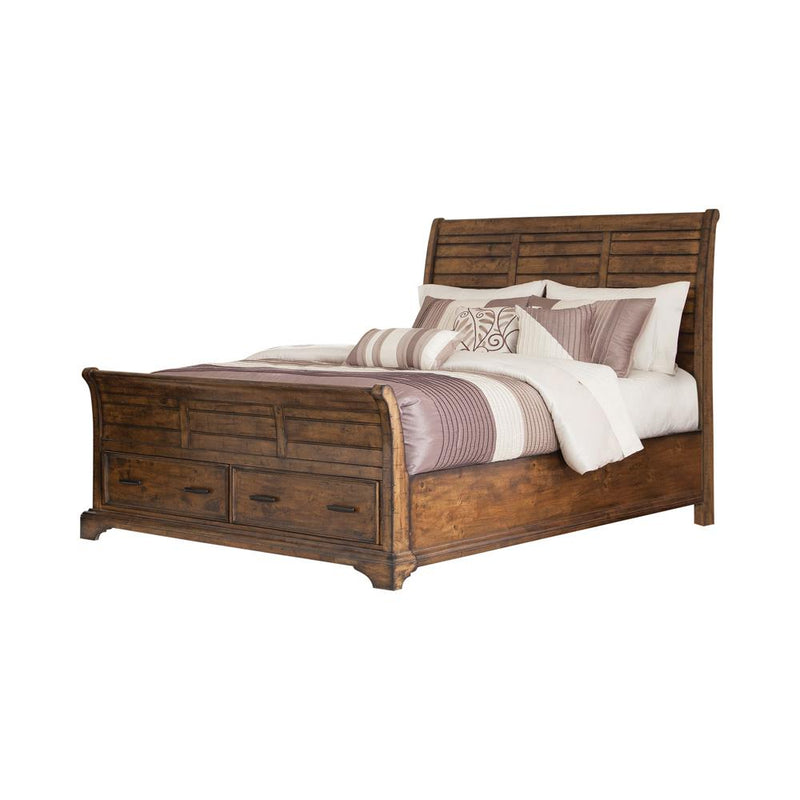 Elk Grove Rustic Vintage Bourbon Eastern King Bed - Urban Living Furniture (Los Angeles, CA)