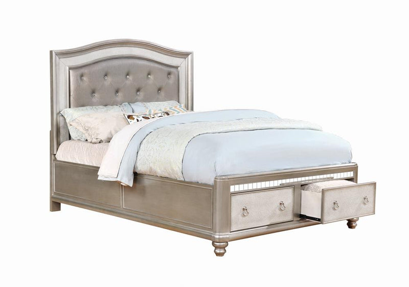 Bling Game Metallic Queen Bed - Urban Living Furniture (Los Angeles, CA)