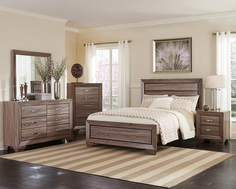 Kauffman Transitional Washed Taupe California King Four-Piece Set image