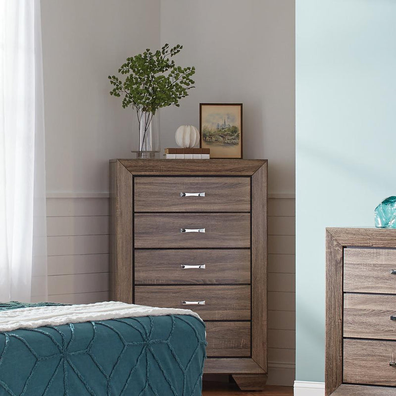 Kauffman Transitional Five-Drawer Chest - Urban Living Furniture (Los Angeles, CA)