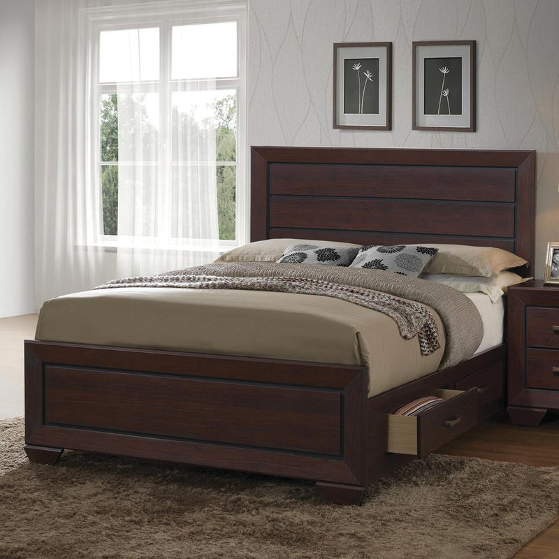 Fenbrook Transitional Dark Cocoa Eastern King Bed - Urban Living Furniture (Los Angeles, CA)