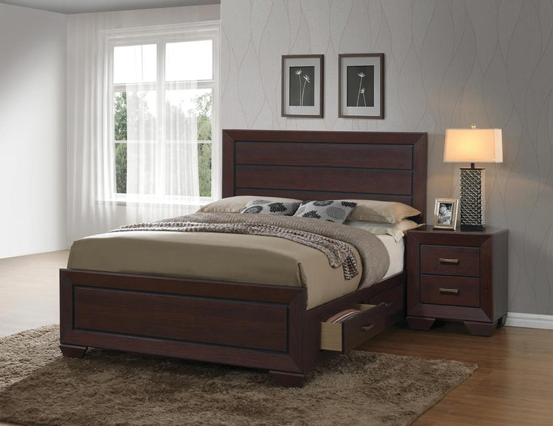 Fenbrook Transitional Dark Cocoa California King Bed - Urban Living Furniture (Los Angeles, CA)