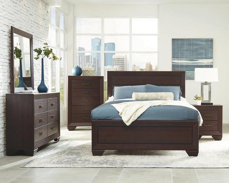 Fenbrook Transitional Dark Cocoa California King Bed - Urban Living Furniture (Los Angeles, CA)