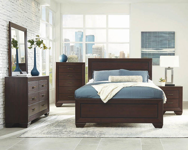 Fenbrook Transitional Dark Cocoa California King Bed image