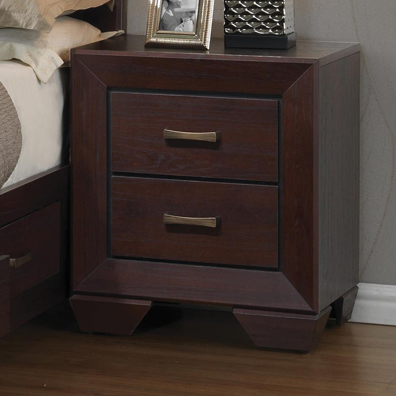 Fenbrook Dark Cocoa Two-Drawer Nightstand - Urban Living Furniture (Los Angeles, CA)