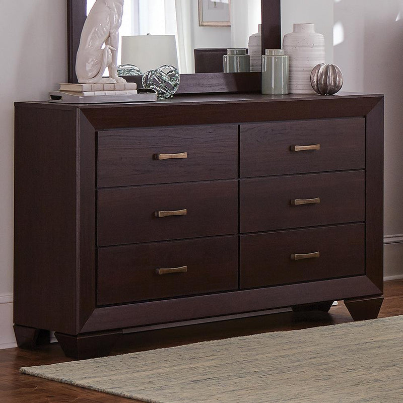 Fenbrook Dark Cocoa Six-Drawer Dresser - Urban Living Furniture (Los Angeles, CA)