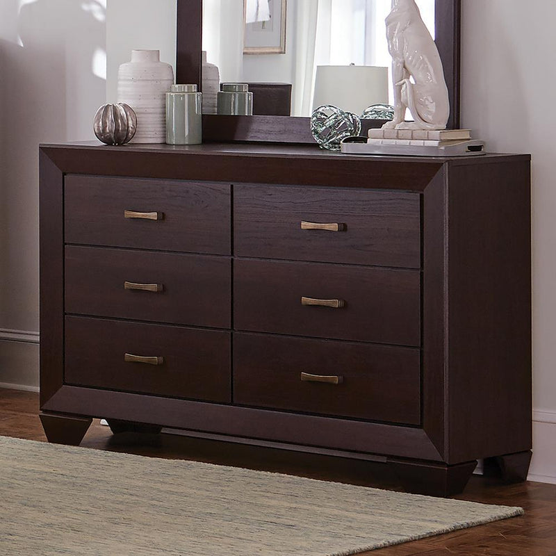 Fenbrook Dark Cocoa Six-Drawer Dresser image