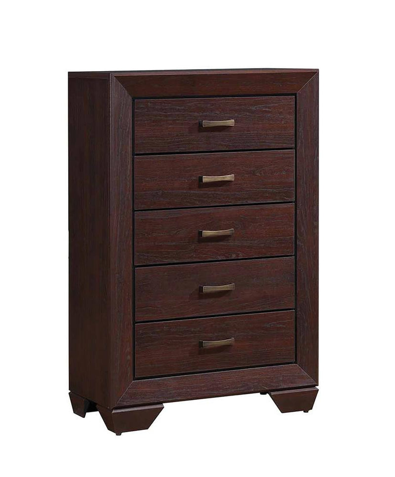 Fenbrook Dark Cocoa Five-Drawer Chest - Urban Living Furniture (Los Angeles, CA)