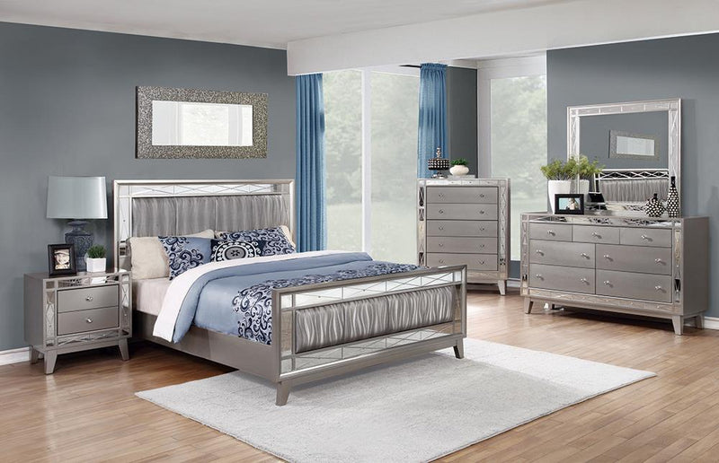 Leighton Contemporary Metallic Full Four-Piece Set image