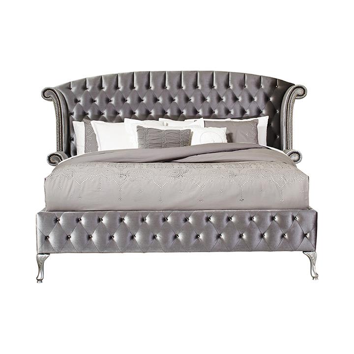 Deanna Contemporary Metallic California King Bed - Urban Living Furniture (Los Angeles, CA)