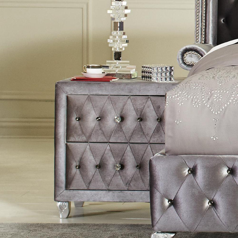 Deanna Metallic Nightstand