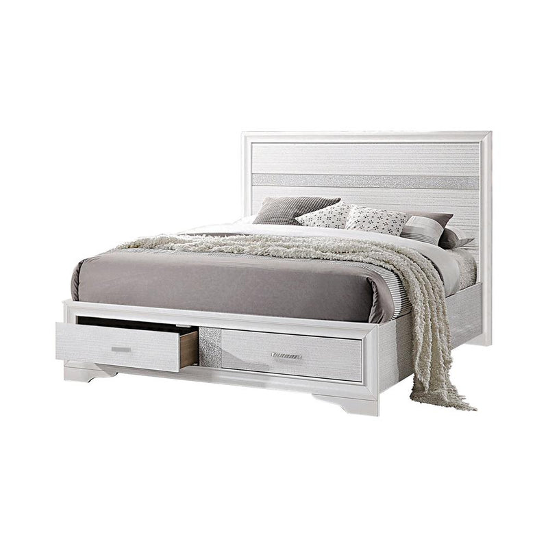 Miranda Contemporary White Queen Storage Bed - Urban Living Furniture (Los Angeles, CA)