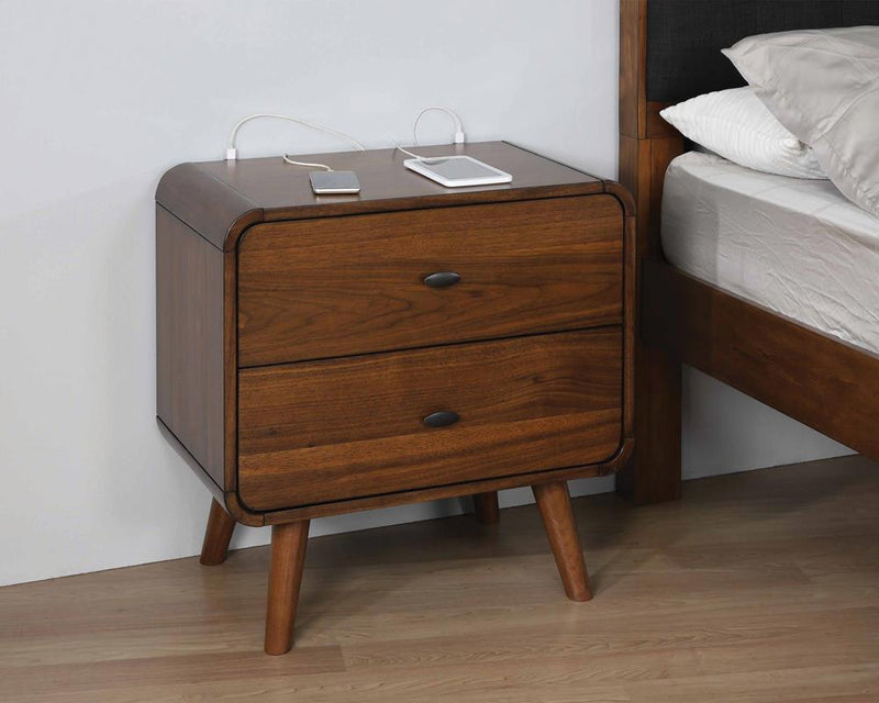 Robyn Dark Walnut Nightstand - Urban Living Furniture (Los Angeles, CA)