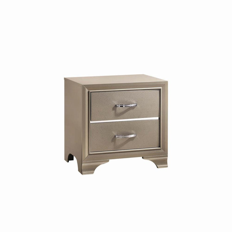 Beaumont Transitional Champagne Nightstand - Urban Living Furniture (Los Angeles, CA)