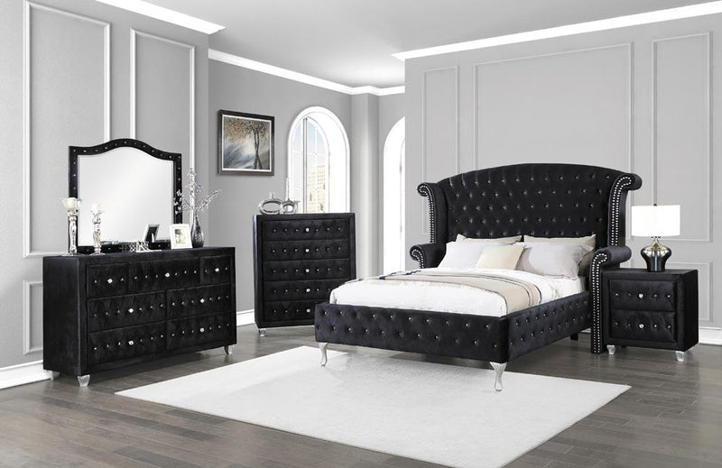 Deanna Contemporary Eastern King Bed - Urban Living Furniture (Los Angeles, CA)