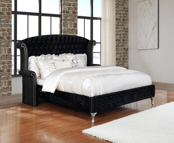 Deanna Contemporary Queen King Bed image