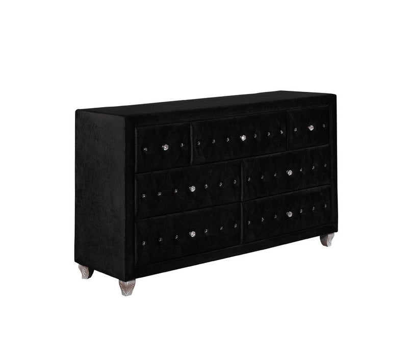 Deanna Contemporary Black and Metallic Dresser - Urban Living Furniture (Los Angeles, CA)