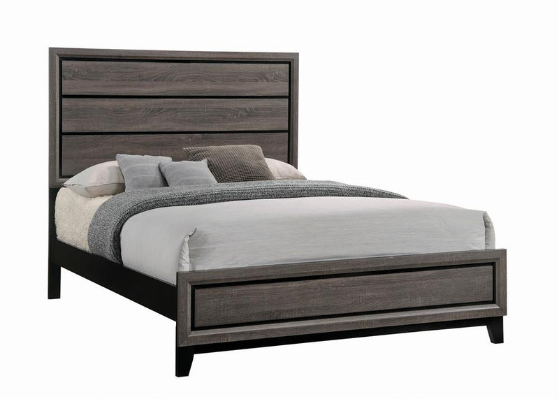 Rustic Grey Oak Eastern King Bed - Urban Living Furniture (Los Angeles, CA)